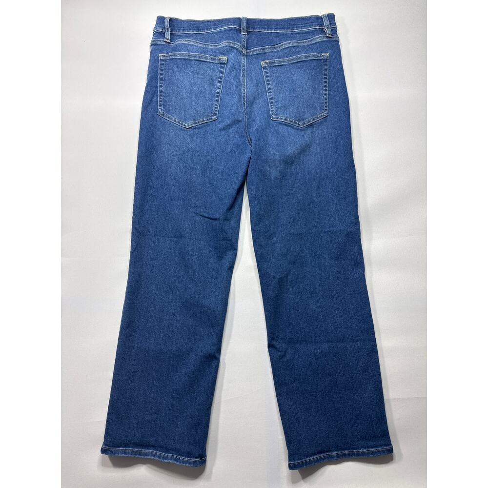 FRAME Women's Le Sleek Straight Blue Denim Jeans - Size 33 (36x27)* - Picture 2 of 5